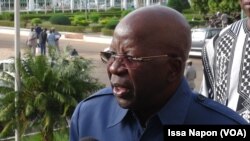 Simon Compaoré, le ministre burkinabè de l'Intérieur, à Ouagadougou, Burkina Faso, le 17 mai 2017.