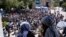 FILE - Students gather on the UCLA campus to protest the Israel-Hamas War, April 29, 2024, in Los Angeles. A federal judge ordered Monday, July 29, that UCLA craft a plan to protect Jewish students, months after pro-Palestinian protests broke out on campus. 