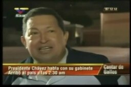 Chávez regresa a Venezuela