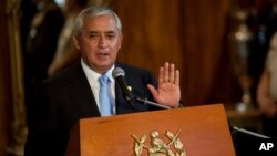 Presiden Guatemala Otto Pérez Molina mundur karena skandal korupsi (foto: dok).