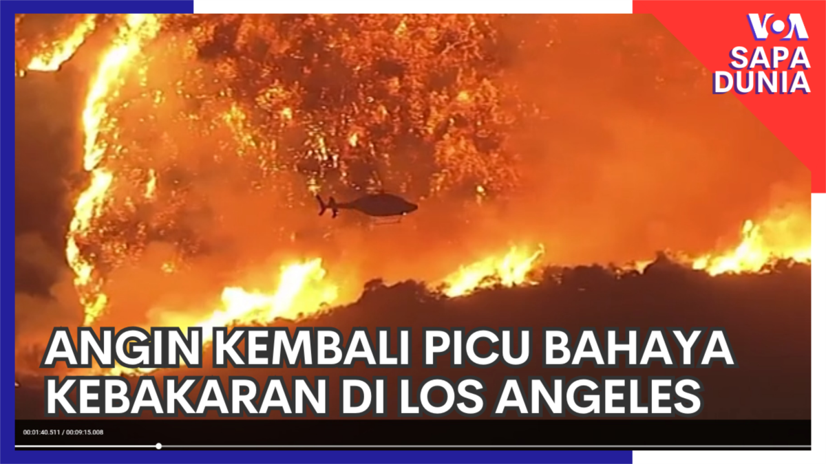 Angin Kembali Picu Bahaya Kebakaran di Los Angeles