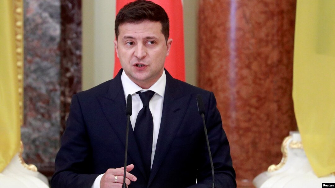 Выступление Владимира Зеленского на брифинге в Киеве