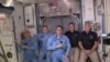 Astronautas de la NASA recibidos en Estación Espacial