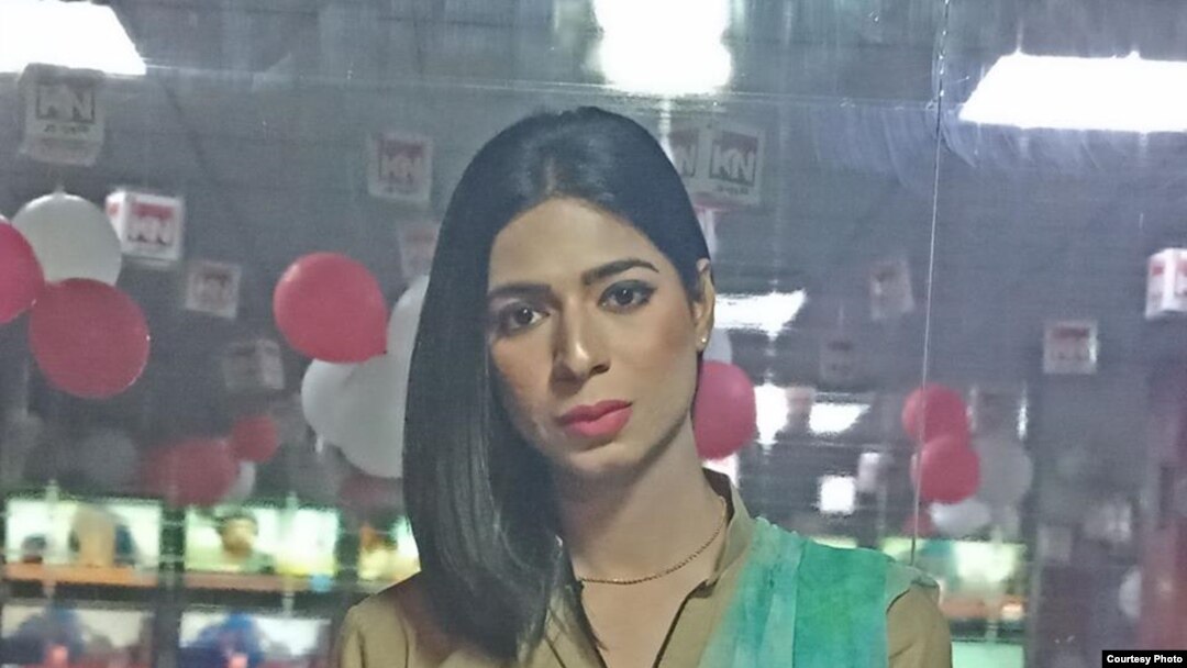 Marvia Malik, Pakistan's first transgender news anchor. (Photo Courtesy: Kohenoor News)