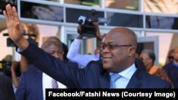 Président Félix Tshisekedi na Widhoek, Namibie, le 26 février 2019. (Présidence RDC)