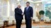 中國國家主席習近平2015年3月在北京會見前美國國務卿亨利·基辛格。 （法新社）