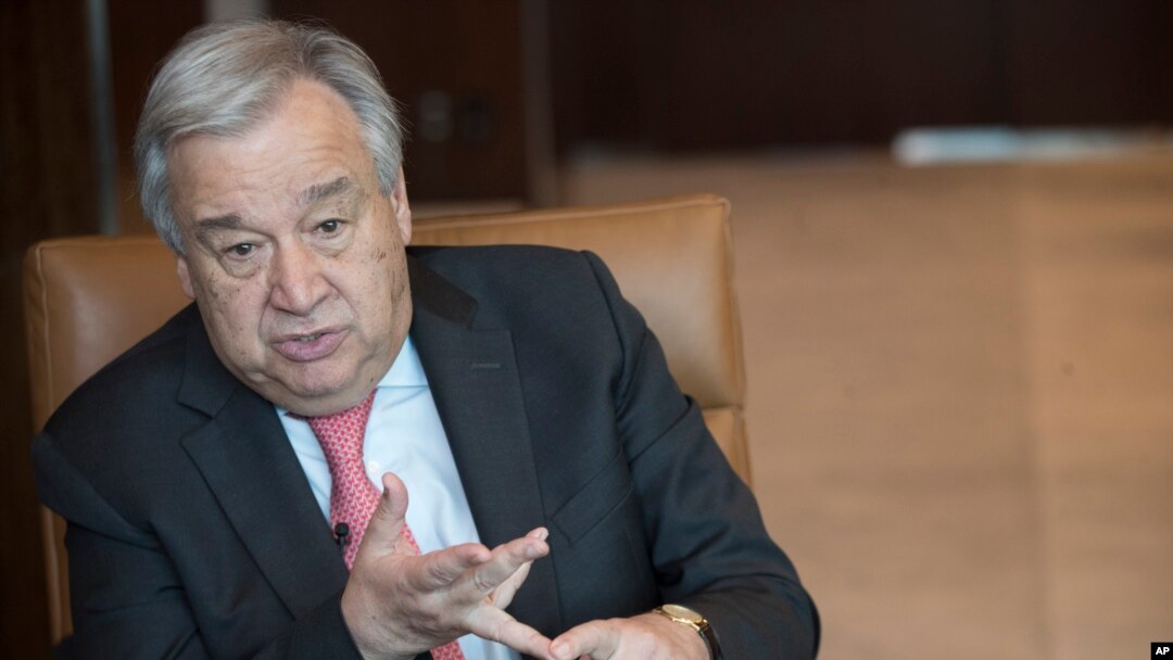 FILE - U.N. Secretary-General Antonio Guterres.