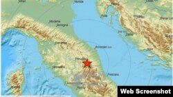 Es el segundo temblor de la noche y al igual que el primero, de magnitud 5,5 dos horas antes, se sintió también en Roma.