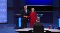 克林顿与川普在第一场辩论中激烈交锋