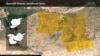 Mapa oblasti Kamišli, u sjeveroistočnoj Siriji.
