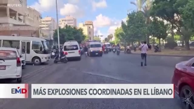 Nuevas explosiones coordinadas sacuden al Líbano por segundo día consecutivo
