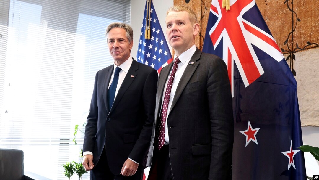 Ngoại trưởng Mỹ Blinken thăm New Zealand.
