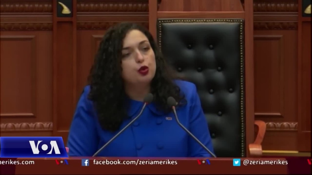 Vjosa Osmani flet në parlamentin shqiptar