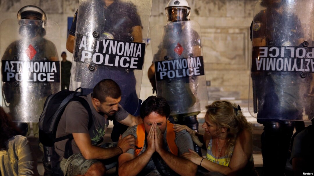 Greece Approves New Austerity Protests