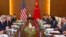 U.S. Secretary of State John Kerry (L) and Chinese Foreign Minister Wang Yi (R) meet at the Chinese Ministry of Foreign Affairs in Beijing, Apr. 13, 2013. 