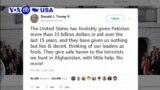 VOA60 America- Protesters decry anti-Pakistan tweet by President Donald Trump