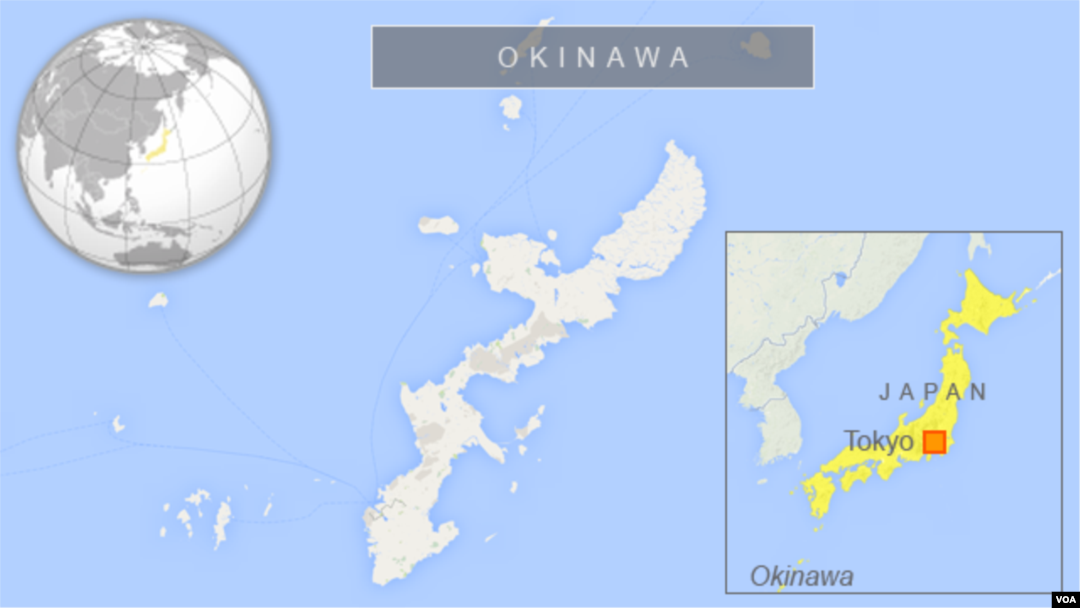日本沖繩地理位置圖