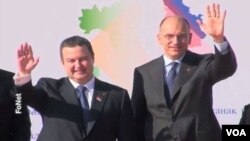 Premijeri Srbije i Italije, Ivica Dačić i Enriko Leta pred italijansko-srpski samit u Ankoni, 15. oktobar 2013.