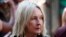 June Steenkamp, mother of Reeva Steenkamp, arrives at the North Gauteng High Court in Pretoria for the second day of sentencing procedures for Oscar Pistorius, October 14, 2014. 