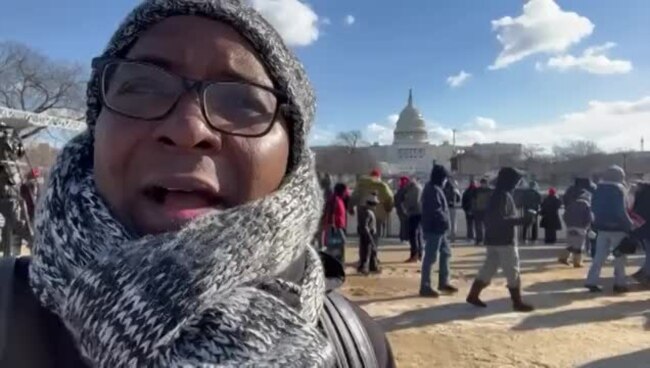 Bato bazali kokoma na milulu mya bavandisami na bokonzi ya Donald Trump na Capitol