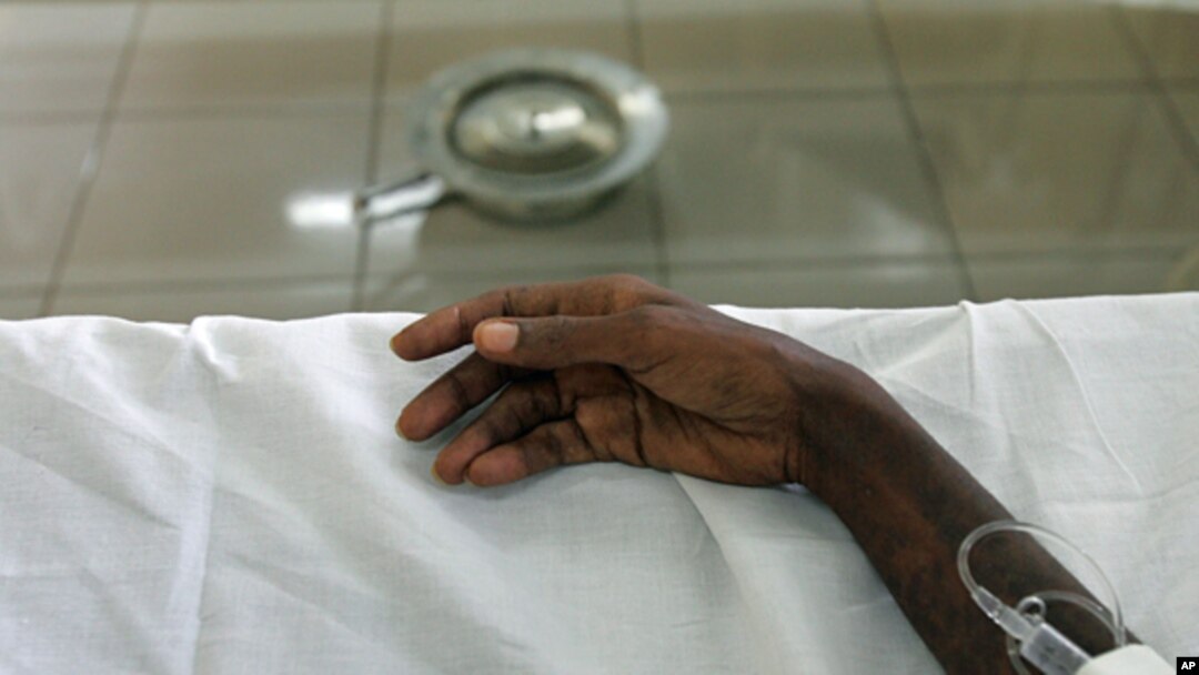 Một bệnh nhân AIDS ở Kinshasa.