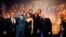  Director Bill Condon and composer Alan Menken pose with cast members Dan Stevens, Luke Evans, Emma Watson, Josh Gad, Audra McDonald and Gugu Mbatha-Raw at the premiere of "Beauty and the Beast" in Los Angeles, March 2, 2017. 