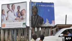 Vue d'une rue de Bouaké, durant la camapagne électorale de 2010.