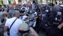 Thousands Clash With Police In Front of Bulgarian Parliament