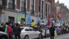 Акция протеста в Нью-Йорке против действий российских войск в Крыму