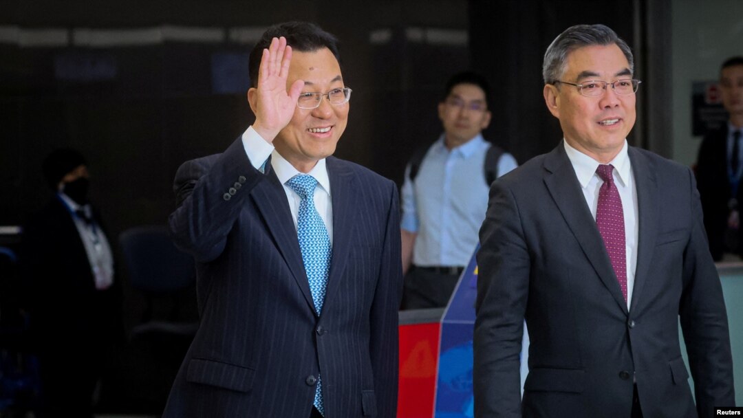 中國新任駐美大使謝鋒2023年5月23日抵達紐約肯尼迪國際機場。