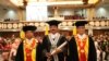 Prosesi pemberian gelar doktor Kehormatan HC untuk Panglima TNI Marsekal Hadi Tjahjanto di kampus UNS Solo, Jumat, 20 September 2019. (Foto: Humas UNS Solo)