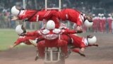 Pakistani soldiers perform in a ceremony to celebrate the country&rsquo;s Defence Day in Lahore.