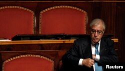 FILE - Marcello Dell'Utri attends a debate at the Senate in Rome, Sept. 30, 2010. 