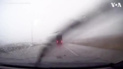 High Winds Flip Semi-Truck as Nebraska State Trooper Follows