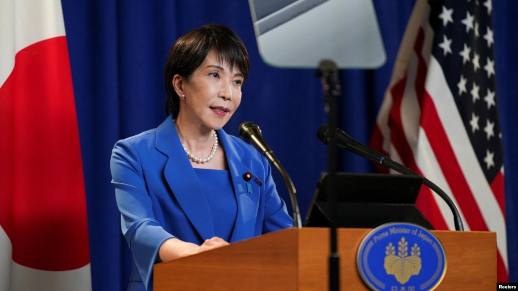2026年9月23日，日本首相高市早苗在联合国大会讲话后，与媒体会晤。