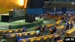 2026년 5월 22일 미국 뉴욕 유엔본부에서 제11차 핵확산금지조약(NPT) 평가회의가 진행되고 있다.