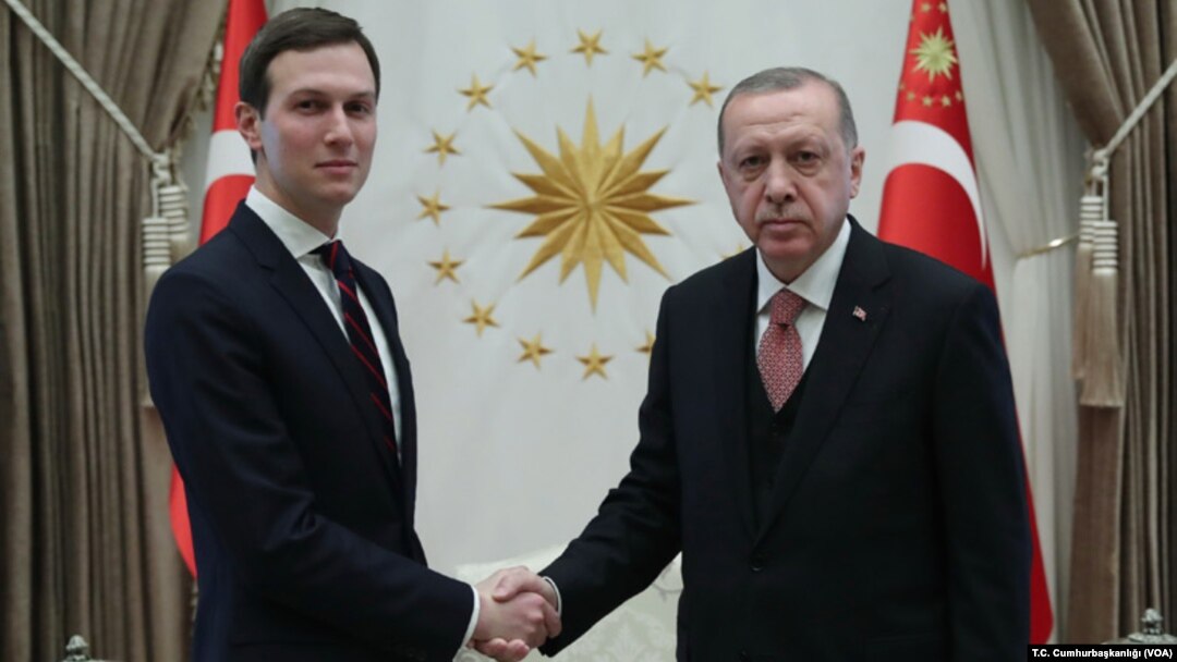 Prezident Trampning maslahatchisi Jared Kushner Turkiya rahbari Rajab Toyyib Erdog’an bilan, Anqara, 27-fervral, 2019