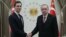 Prezident Trampning maslahatchisi Jared Kushner Turkiya rahbari Rajab Toyyib Erdog’an bilan, Anqara, 27-fervral, 2019