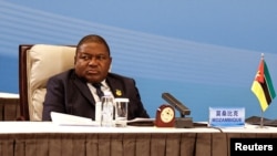 FILE - Mozambique President Filipe Nyusi attends a summit in Beijing, China, Sept. 5, 2024.