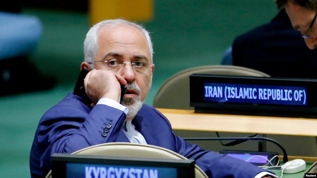 Menteri Luar Negeri Iran Mohammad Javad Zarif saat menghadiri Sidang ke-72 Majelis Umum Perserikatan Bangsa-Bangsa di Markas Besar PBB di New York, Sept. 20, 2017.