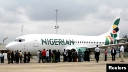 La compagnie aérienne Nigerian Eagle Airlines à Lagos, le 18 septembre 2009.