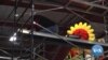 Volunteers Prepare Colorful Floats for Rose Parade