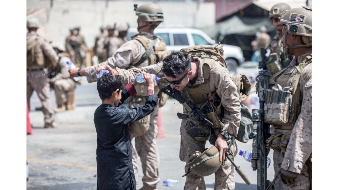 U.S. forces assist in Afghanistan evacuation, Aug. 22, 2021.