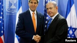 جان کری و نتانیاهو. تل آویو. 23 ژوییه 2014