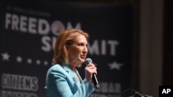 Karli Fiorina respublikachi nomzodlar orasida hozircha yagona ayol