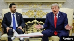 U.S. President Trump meets with Iraqi PM Ali al-Zaidi in Washington