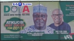 VOA60 Afirka: A Najeriya, Dan Takarar Babbar Jam’iyyar Adawa Ta PDP, Atiku Abubakar Ya Fara Yakin Neman Zabe