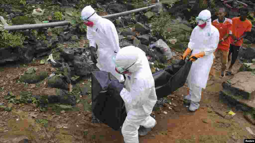 Ma&#39;akacin cutar Ebola a Monrovia, Liberia, 11 ga Satumba, 2014.