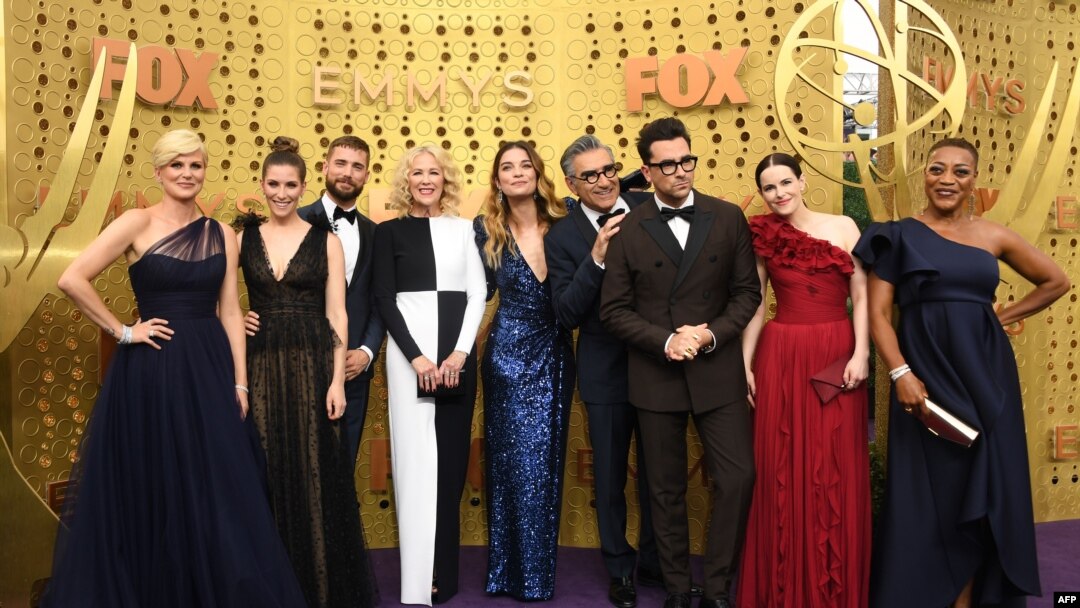 Ekipa serije "Schitt's Creek" na prošlogodišnjoj dodeli Emi nagrada u Los Anđelesu. 