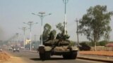 A military tank is seen in Juba. South Sudan's former deputy minister of defense says intervention by the international community to restore peace in the capital. (Courtesy photo)